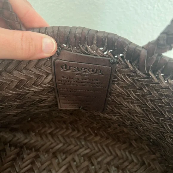 Dragon Diffusion Triple Jump Small Tote Bag in brown - Picture 3 of 4